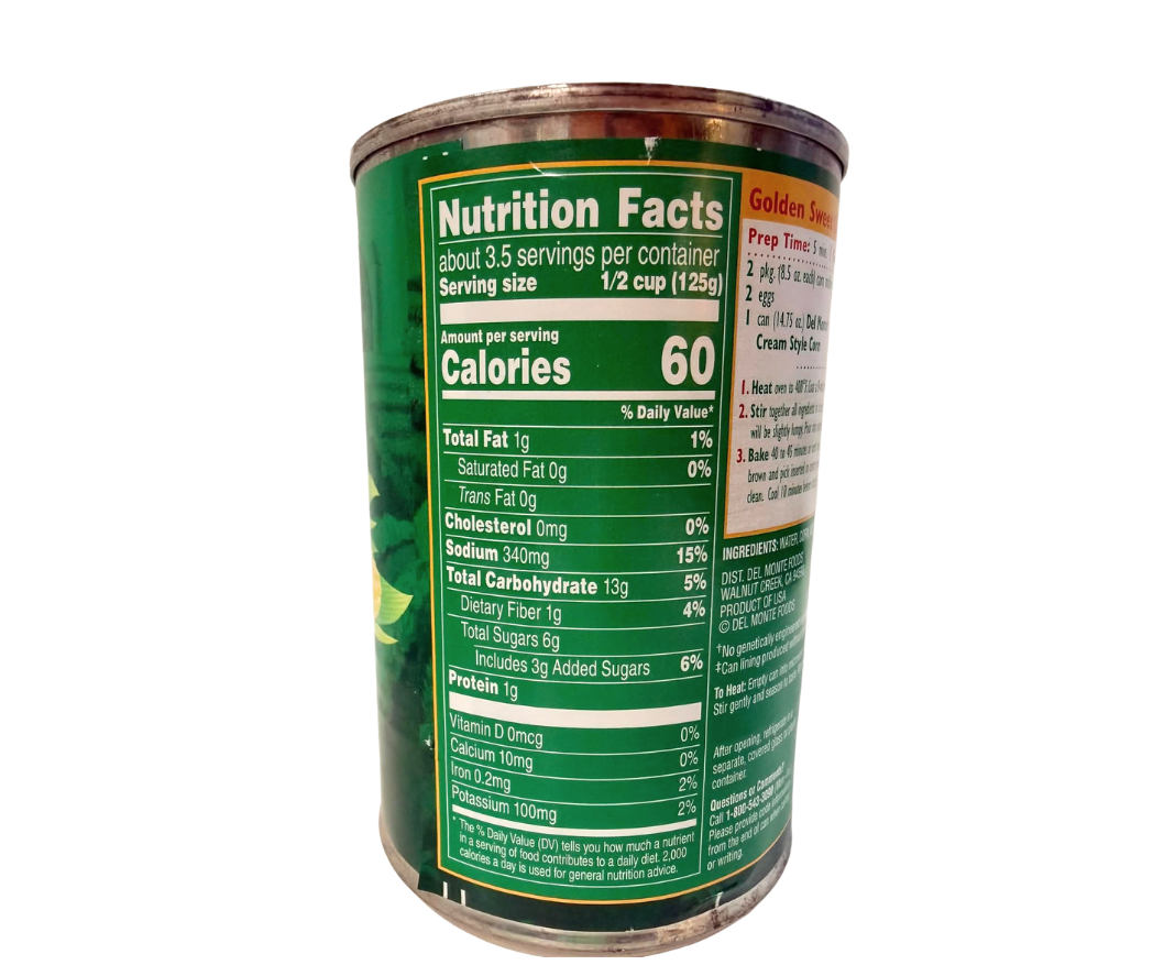 Del Monte Sweet Corn Cream Style 418g