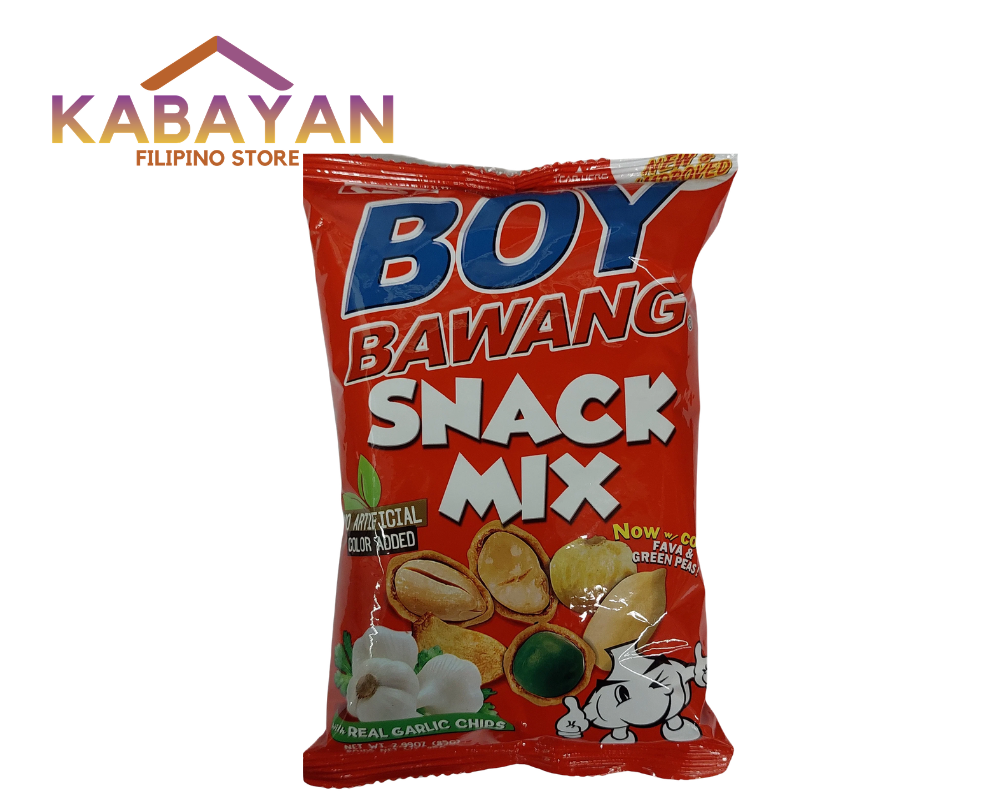 Boy Bawang Snack Mix Coated with Real Garlic Chips