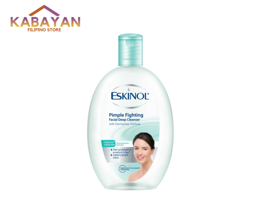 Eskinol Pimple Fighting Facial Deep Cleanser 225ml Blue