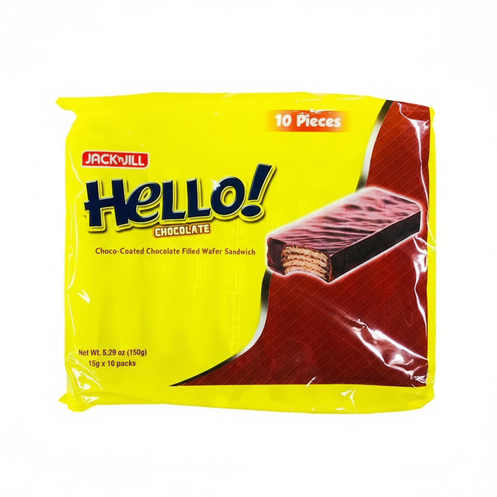 Pack of Jack & Jill Hello! Chocolate on a white background
