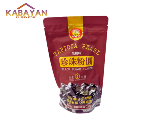 Tapioca Pearl Black Sugar Flavor Ready in 3 Minutes 250g
