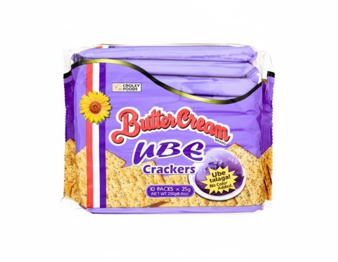 Sunflower Butter Cream Ube Crackers 25g
