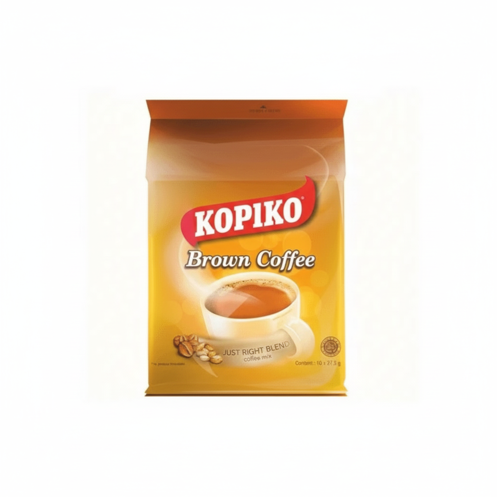 Kopiko Brown Coffee package on a white background