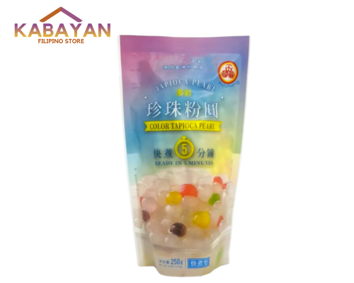 tapioca pearl color ready in 5 mins 250g