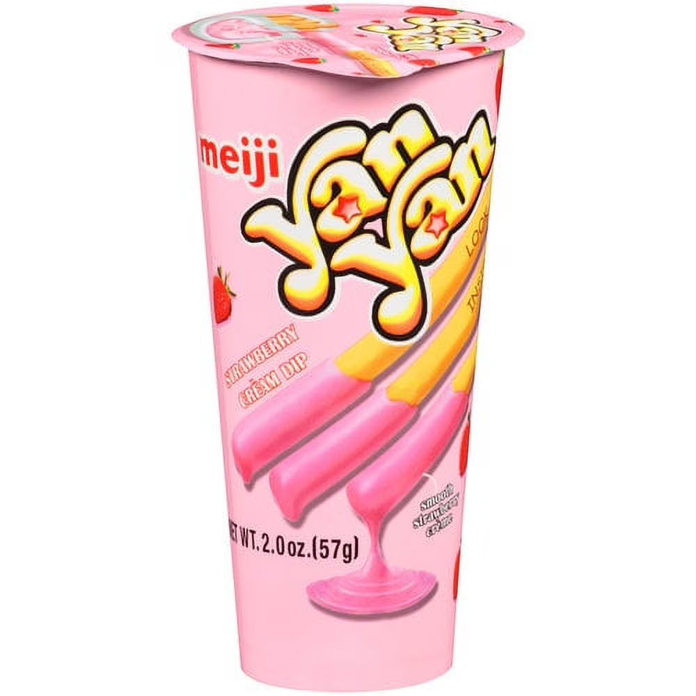 Yan Yan Strawberry Creme Cracker Stick with Dip 57g