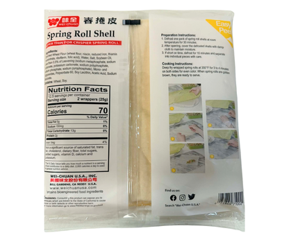 Wei Chuan Spring Roll Shell 25pcs 312g