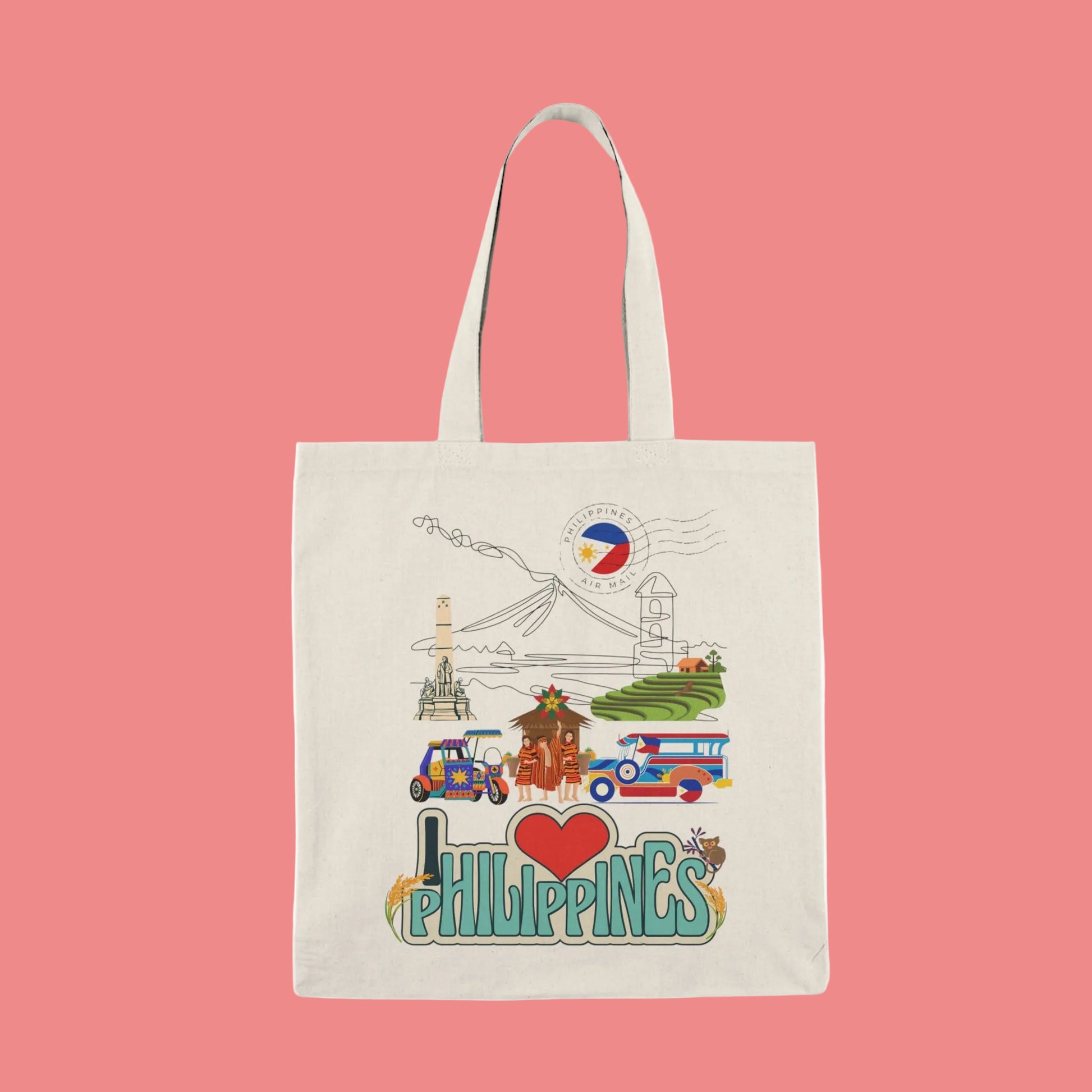 I Love Philippines "Kabayan" Tote Bag — Filipino Souvenir Tote