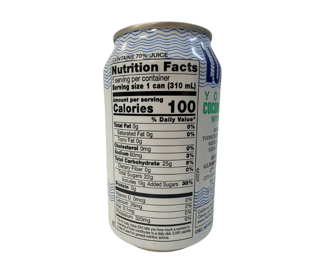Lucia Coconut Juice with Pulp 310ml Small