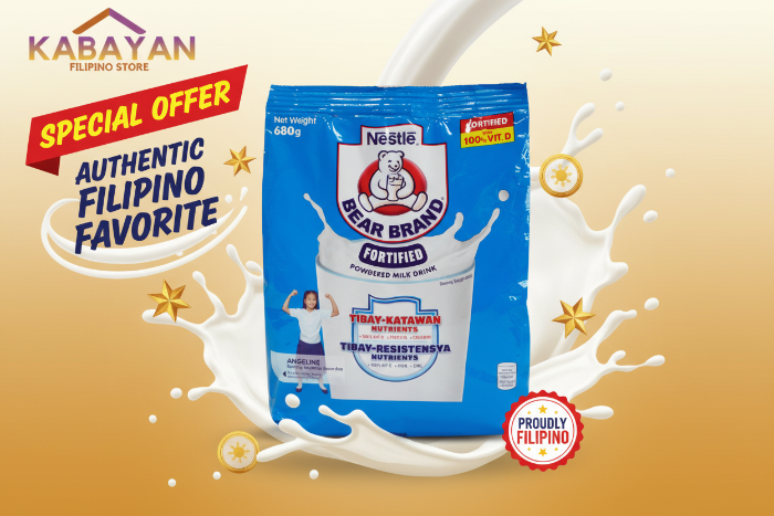 Nestle Bear Brand powdered milk drink package on a white background