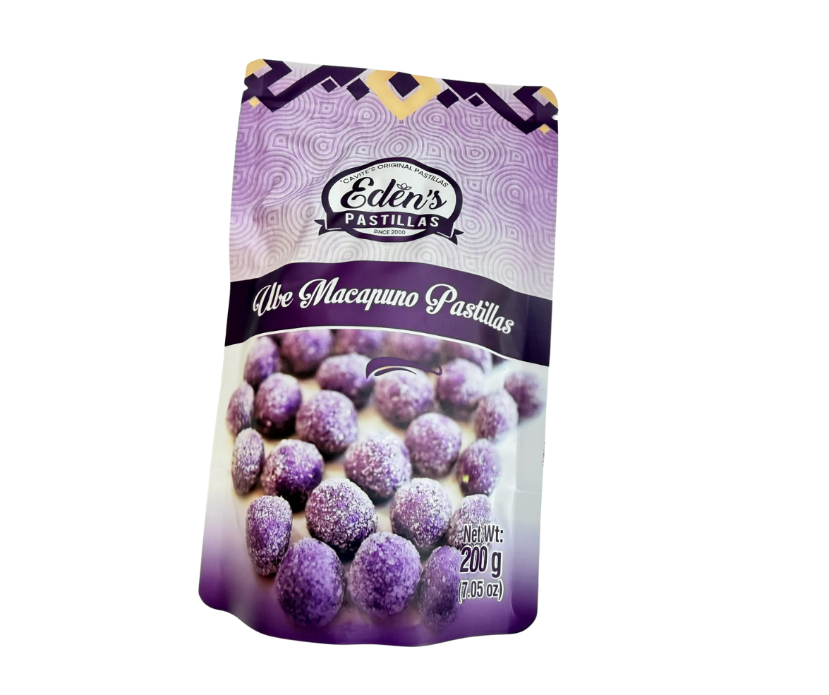 Eden Pastillas Ube Macapuno 200g
