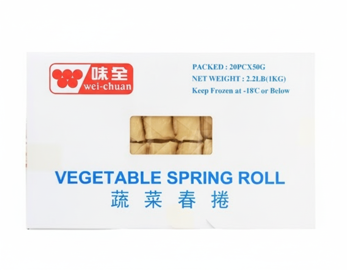 Wei-Chuan Frozen Vegetable Spring Roll 20pcs x 50g 1kg