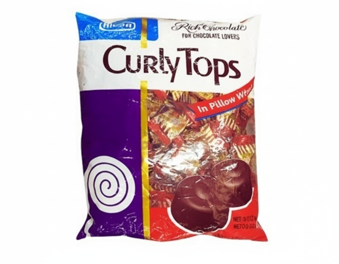 Curly Tops in Pillow Wrap Milk Chocolate