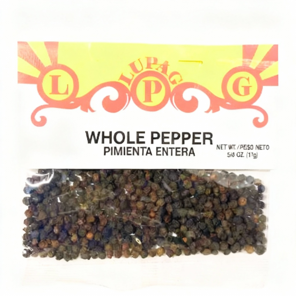 Lupag Whole Black Pepper Pimienta Entera 17g