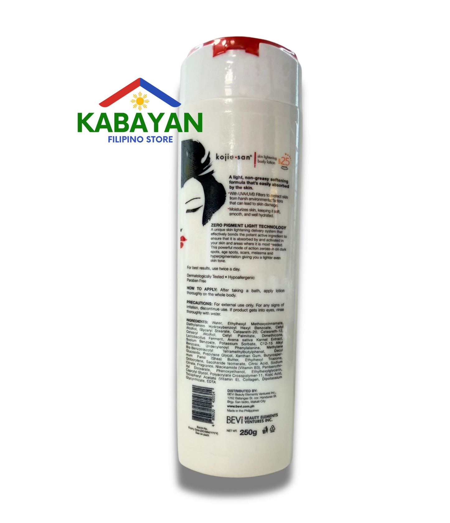 Kojie San Skin Lightening Body Lotion SPF 25 250g