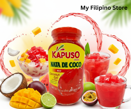 Kapuso Nata De Coco Red - 12oz - 340g