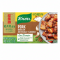 Knorr Pork Bouillon packaging with a bowl of pork cubes on a white background