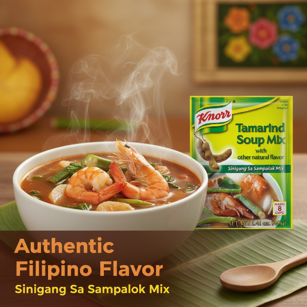 Knorr Tamarind Soup Mix packaging on a white background
