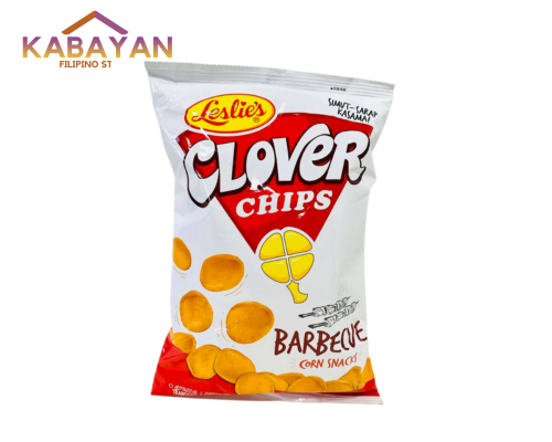 Leslie's Clover Chips Barbeque Corn Snacks 145g