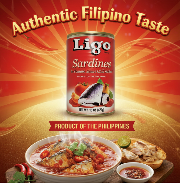 Ligo Sardines in Tomato Sauce Chili Added 155g