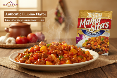 Packaged food mix with 'Mama Sita's' branding on a white background