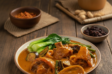 Mama Sita's Kare-Kare peanut sauce mix packaging on a white background
