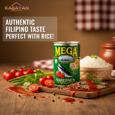 Mega Sardines in Tomato Sauce 155g GREEN