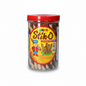 Jar of Junior Stik-O chocolate wafer sticks with a colorful label on a white background.