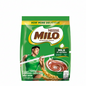 Green Nestle Milo packaging with a person holding a scoop and a cup of Milo.