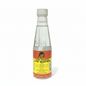 Bottle of pure Chinese lye water with a label on a white background