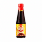 Bottle of fish ball sauce with a red cap on a white background