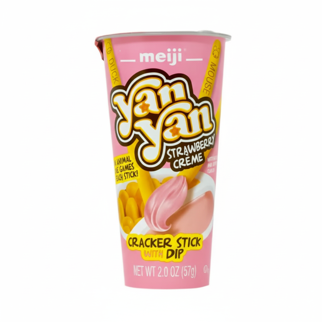Yan Yan Strawberry Stick with Dip 57g
