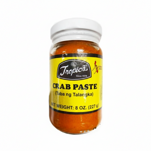 Jar of Tropica's Crab Paste on a white background