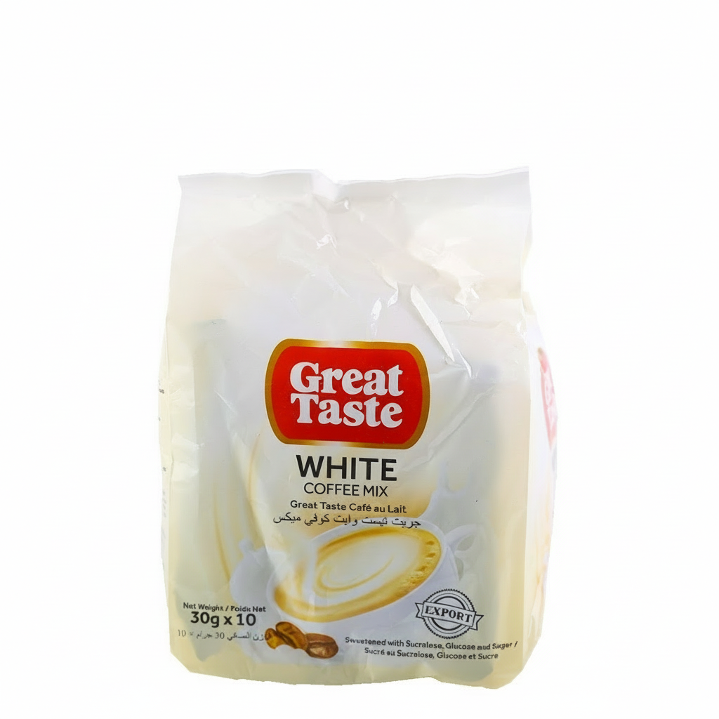 Great Taste White Coffee Mix package on a white background