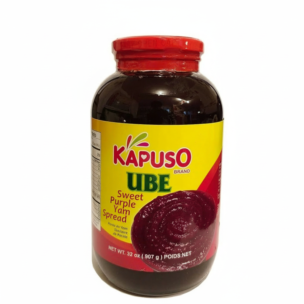 Jar of Kapuso Ube Sweet Purple Yam Spread on a white background