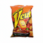 Vcut potato chips packet with spicy barbecue flavor on a white background