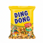 Ding Dong mixed nuts package with character illustration on a yellow background