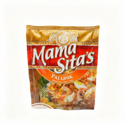 Packaging of Mama Sita's Palabok Oriental Gravy Mix on a white background
