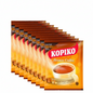 Multiple packages of Kopiko Brown Coffee on a white background