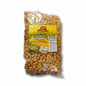 Packaged corn snacks with Lucia brand label on a white background