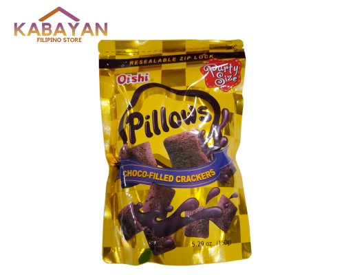 Oishi Pillows Choco Filled Crackers 150g BIG