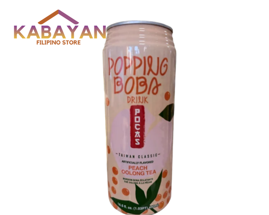 Popping Boba Drink Peach Oolong Tea 490ml