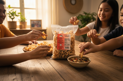 Tito Als Pork Chicharrons Salt Vinegar Garlic STRIPS RED 8oz 227g