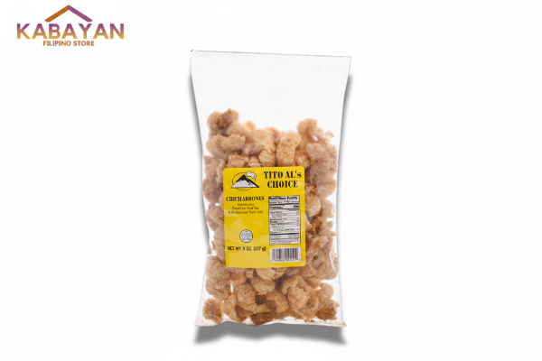 Tito Als Pork Cracklings Chicharrons 8oz 227g Yellow