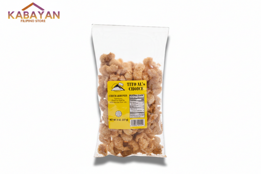 Tito Als Pork Cracklings Chicharrons 8oz 227g Yellow