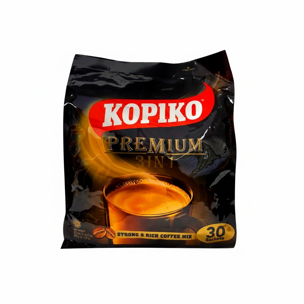 Kopiko Premium coffee mix packaging on a white background