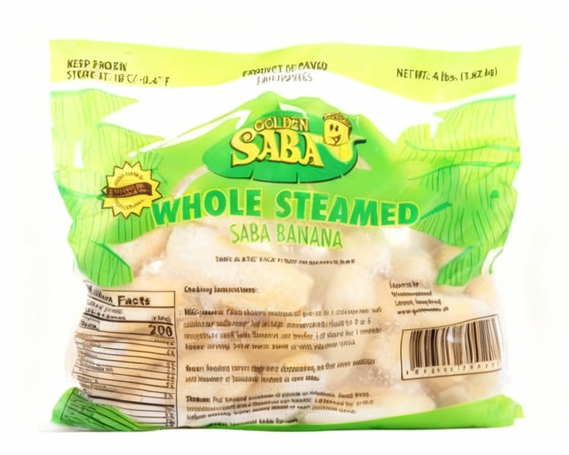 Golden Saba Whole Steamed Saba Banana 4Lbs