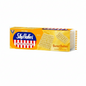 Box of SkyFlakes Sweet Butter cracker sandwich on a white background