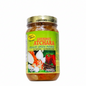 Jar of Gourmet Atchara with a colorful label on a white background