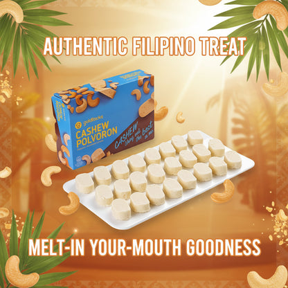 Box of Goldbakers Cashew Polvoron cookies on a white background